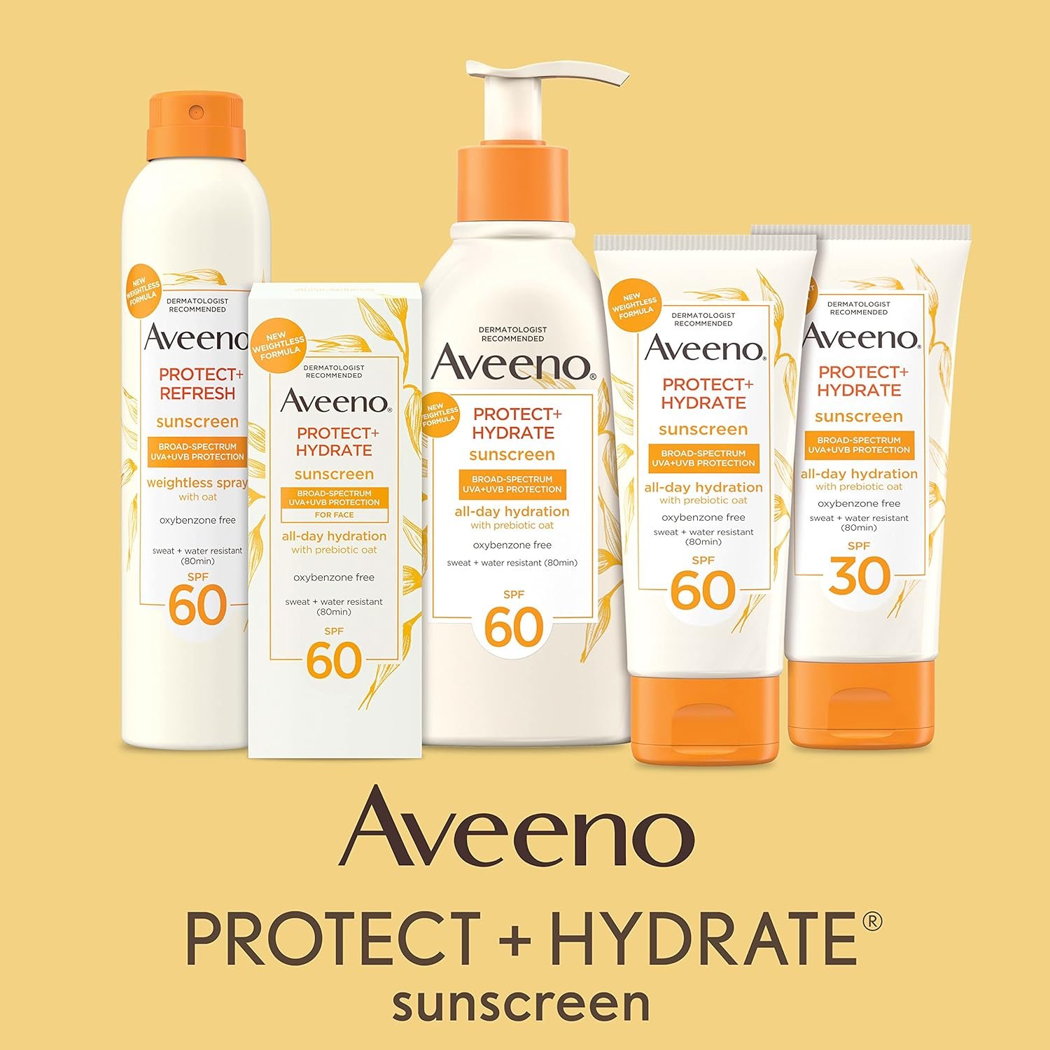 Aveeno Protect + Hydrate Face Sunscreen, SPF 60 Broad Spectrum, for Sensitive Skin, Travel Size, Water Resistant (80 minutes), Paraben, Oxybenzone & Oil Free, 2 fl oz - Image 5