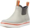 HISEA Men’s Deck Rain Boots Saltwater Fishing Booties Waterproof Ankle Rain Boots with High Traction