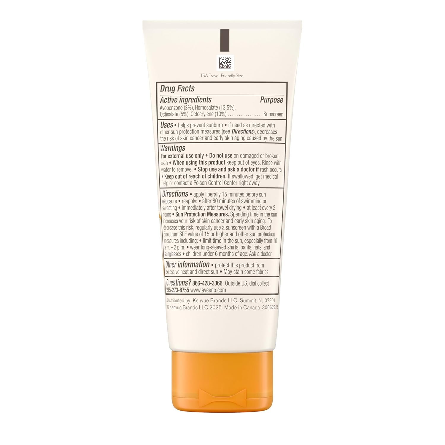 Aveeno Protect + Hydrate Face Sunscreen, SPF 60 Broad Spectrum, for Sensitive Skin, Travel Size, Water Resistant (80 minutes), Paraben, Oxybenzone & Oil Free, 2 fl oz - Image 6