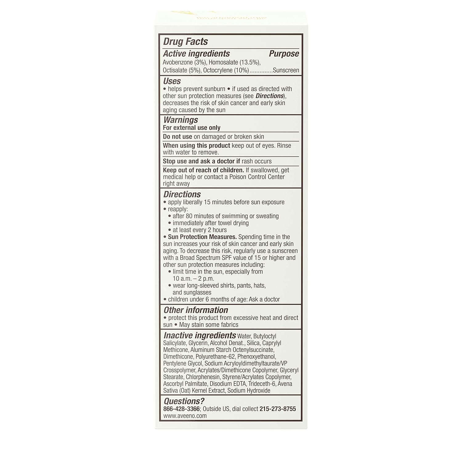 Aveeno Protect + Hydrate Face Sunscreen, SPF 60 Broad Spectrum, for Sensitive Skin, Travel Size, Water Resistant (80 minutes), Paraben, Oxybenzone & Oil Free, 2 fl oz - Image 7