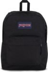 JanSport SuperBreak One Backpacks – Durable, Lightweight Bookbag with 1 Main Compartment, Front Utility Pocket with Built-in Organizer – Premium Backpack, Black