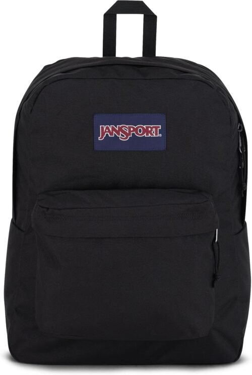 JanSport SuperBreak One Backpacks – Durable, Lightweight Bookbag with 1 Main Compartment, Front Utility Pocket with Built-in Organizer – Premium Backpack, Black
