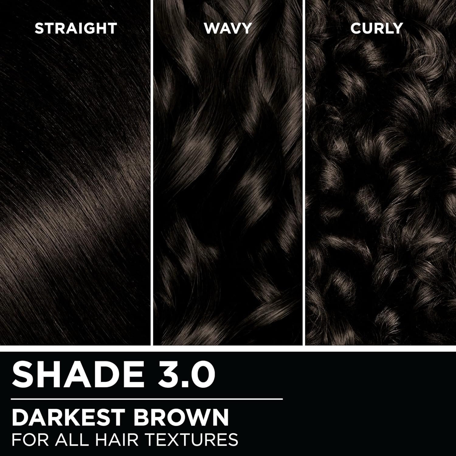 Garnier Hair Color Olia Ammonia-Free Brilliant Color Oil-Rich Permanent Hair Dye, 3.0 Darkest Brown, 2 Count (Packaging May Vary) - Image 7