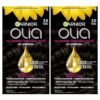 Garnier Hair Color Olia Ammonia-Free Brilliant Color Oil-Rich Permanent Hair Dye, 3.0 Darkest Brown, 2 Count (Packaging May Vary)